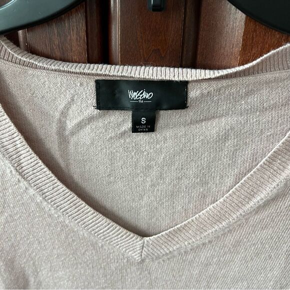 Mossimo Light Pink V-Neck Sweater S - Picture 2 of 3